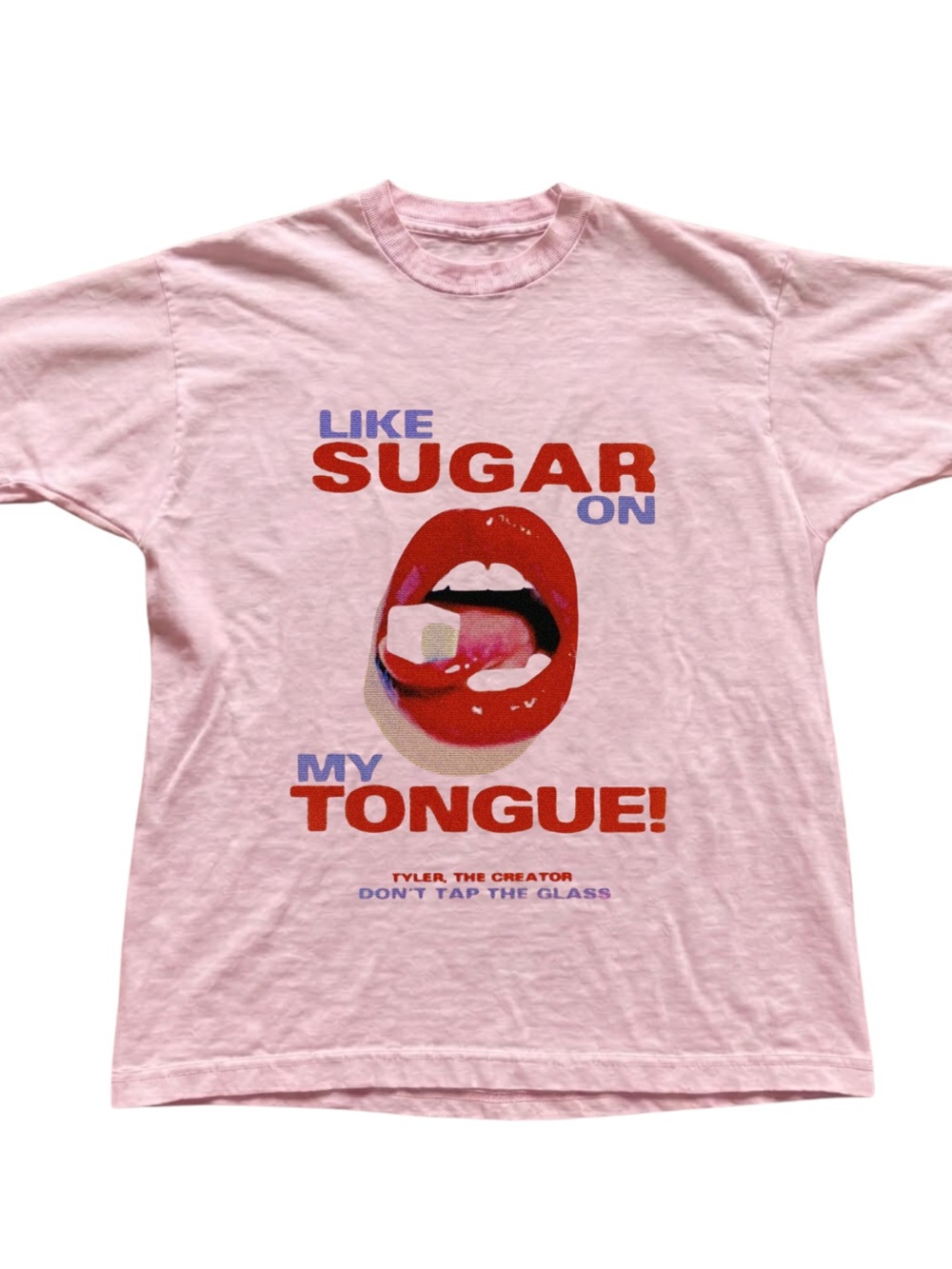 Gildan Pink Red Tongue Graphic Tee